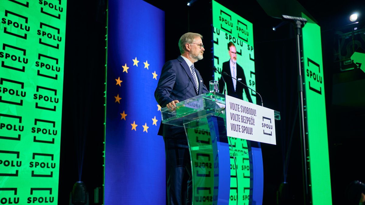 Petr Fiala na zahájení poslední fáze kampaně koalice SPOLU