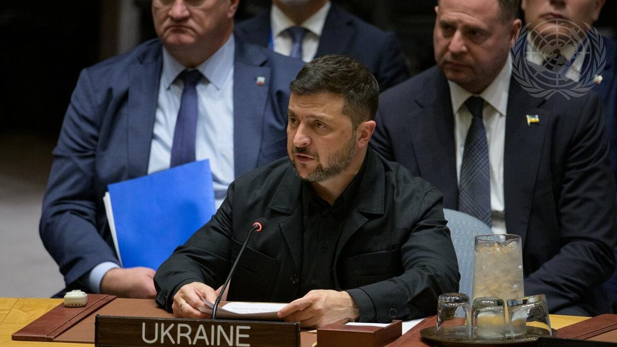 Volodymyr Zelenskyj v OSN