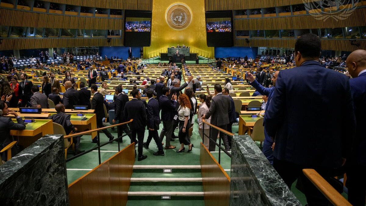 Delegáti opouští sál Valného shromáždění kvůli projevu Netanjahua