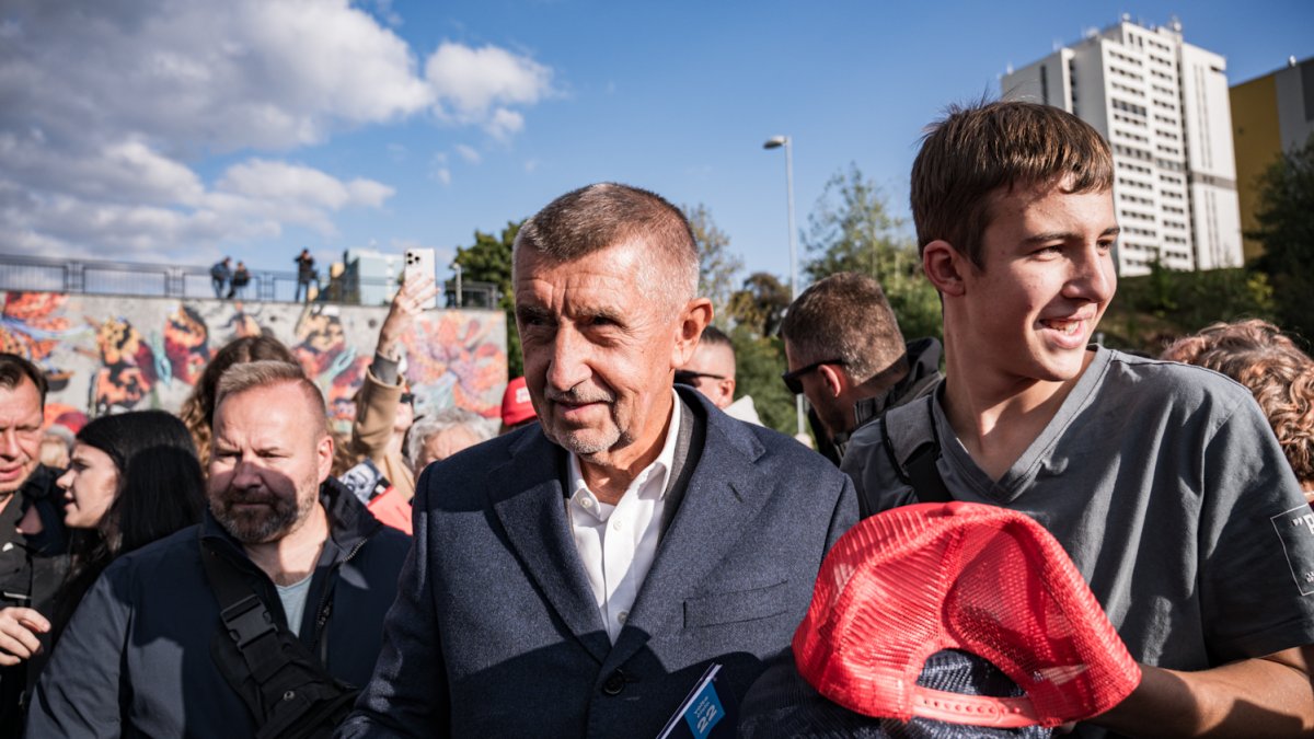 Hnutí ANO pokračovalo ve volební kampani v Praze. (30.9.2025)