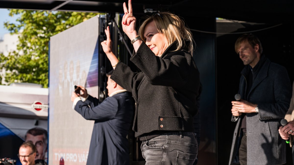 Hnutí ANO pokračovalo ve volební kampani v Praze. (30.9.2025)