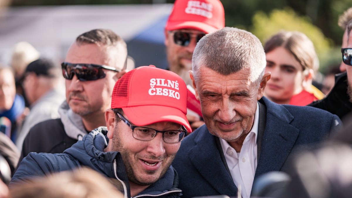 Hnutí ANO pokračovalo ve volební kampani v Praze. (30.9.2025)