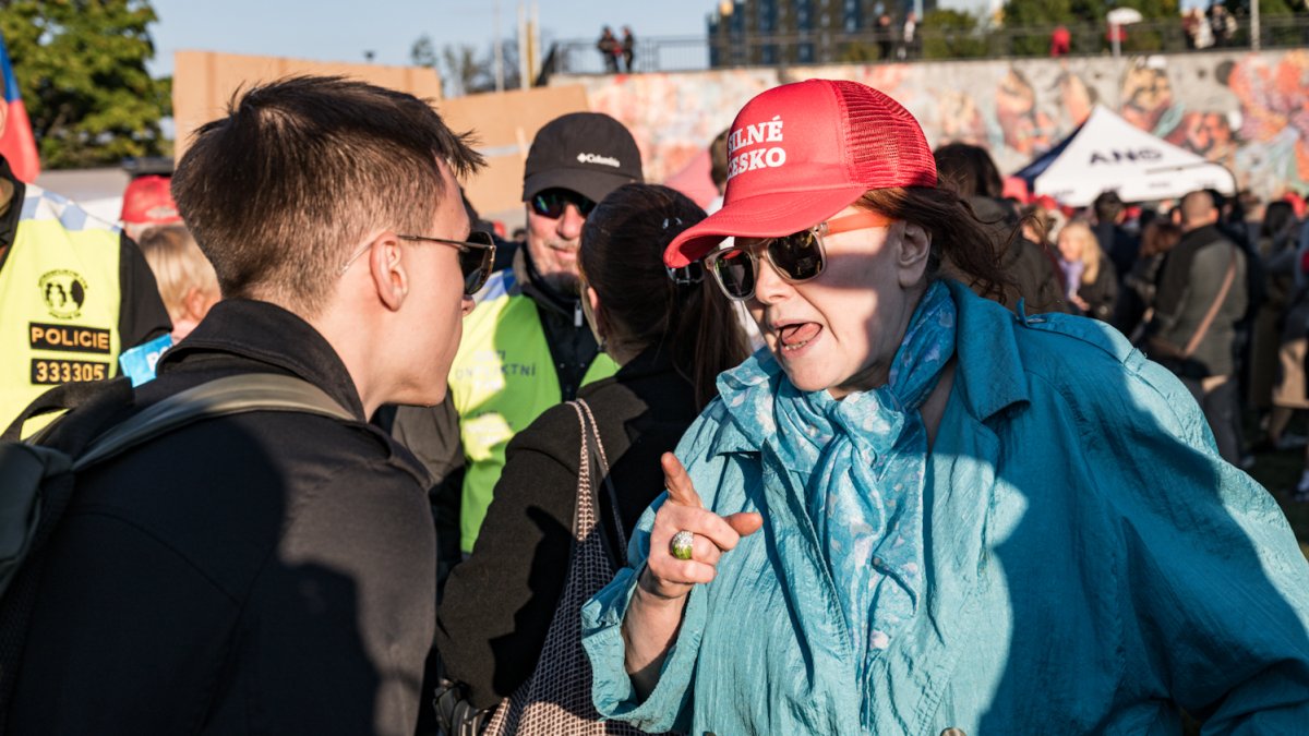 Hnutí ANO pokračovalo ve volební kampani v Praze. (30.9.2025)