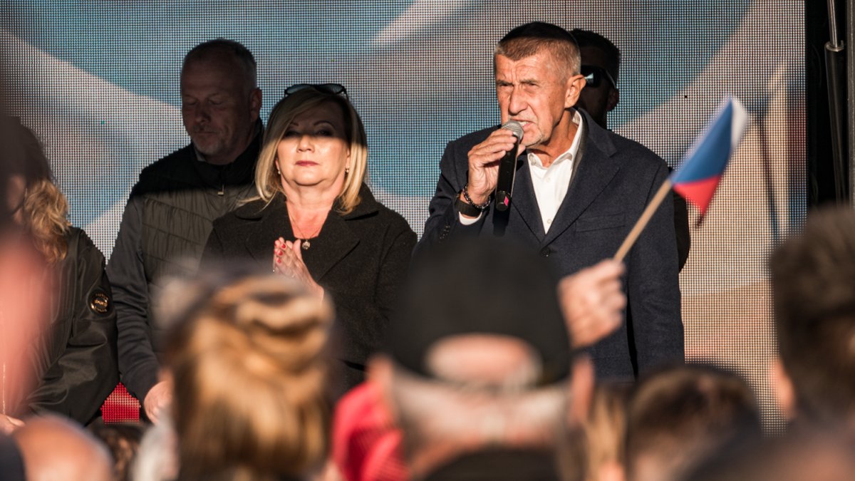 Hnutí ANO pokračovalo ve volební kampani v Praze. (30.9.2025)