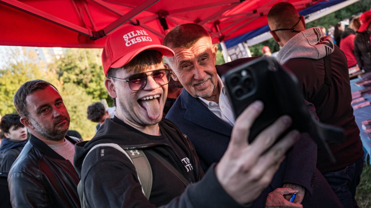 Hnutí ANO pokračovalo ve volební kampani v Praze. (30.9.2025)