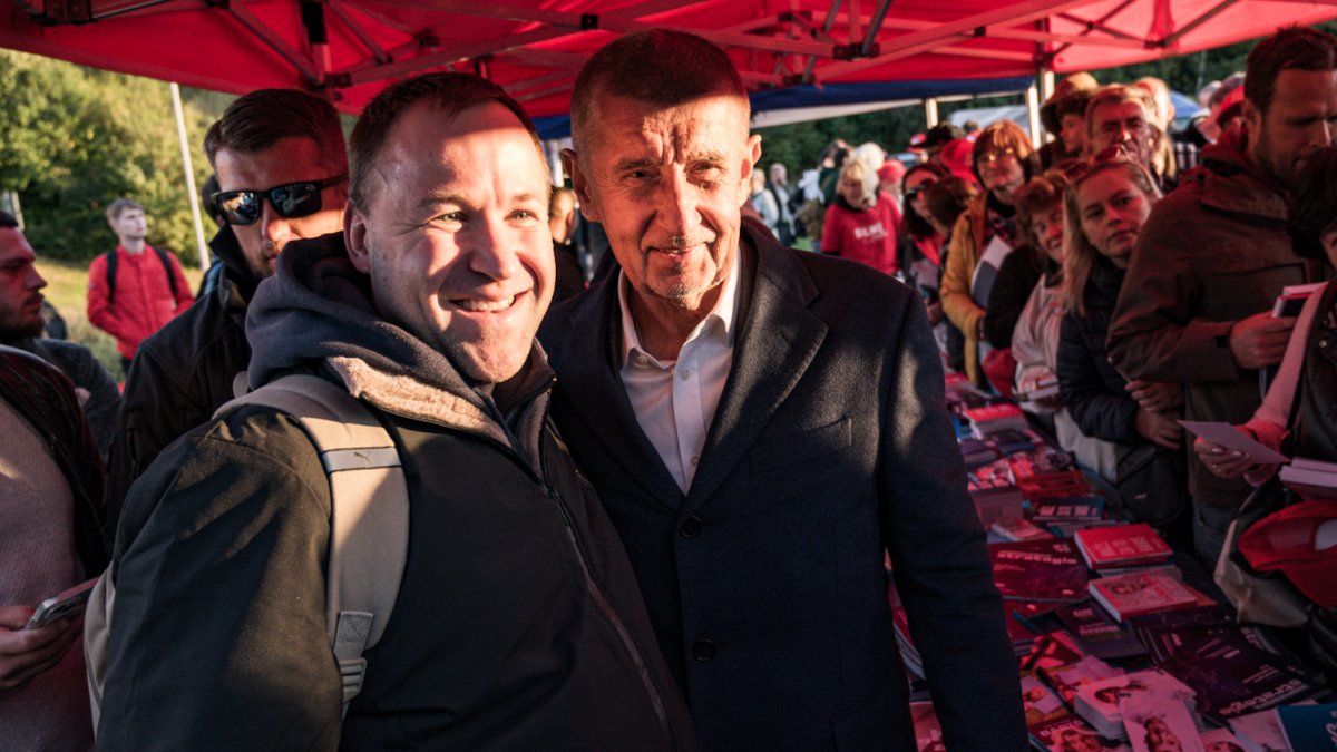 Hnutí ANO pokračovalo ve volební kampani v Praze. (30.9.2025)