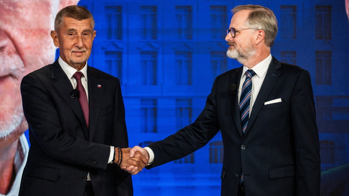Andrej Babiš a Petr Fiala