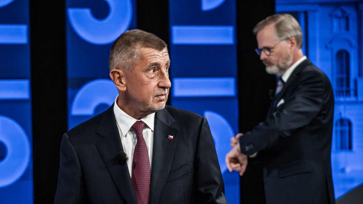 Andrej Babiš a Petr Fiala