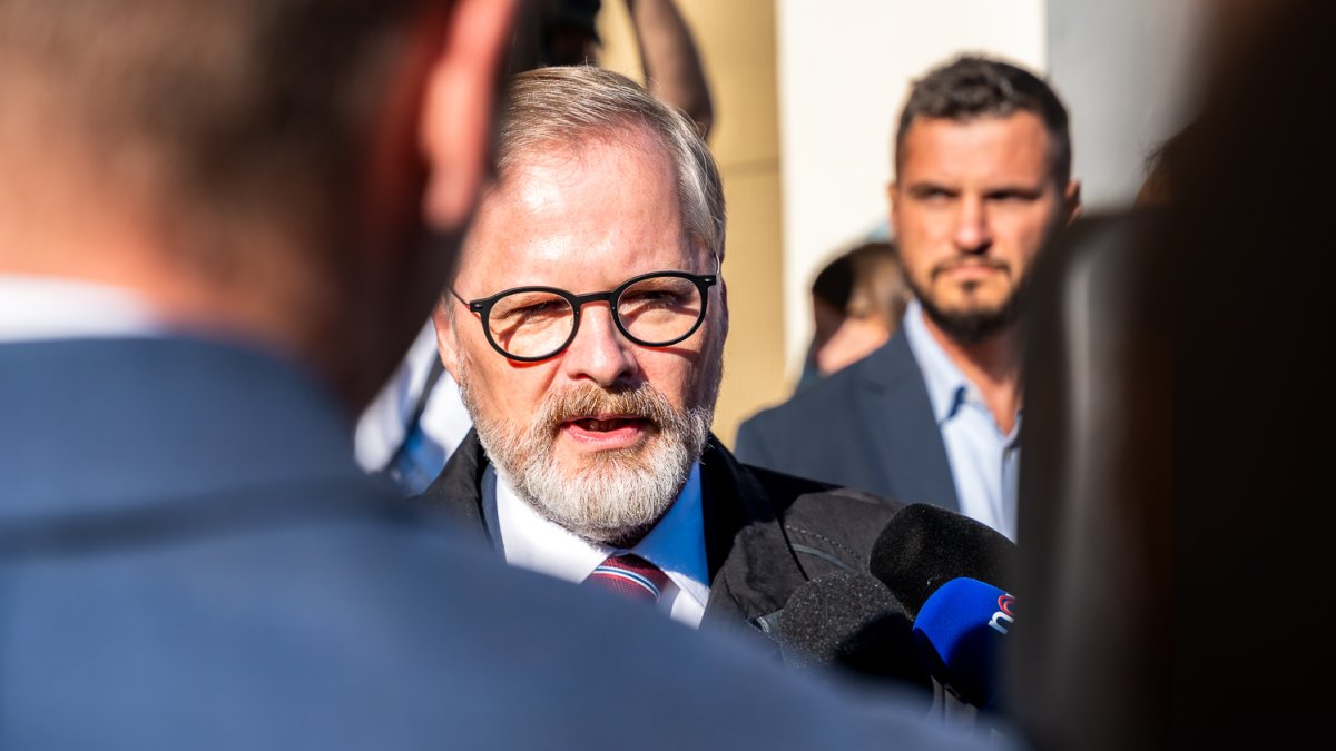 Petr Fiala v Brně odvolil ve sněmovních volbách. (3.10.2025)