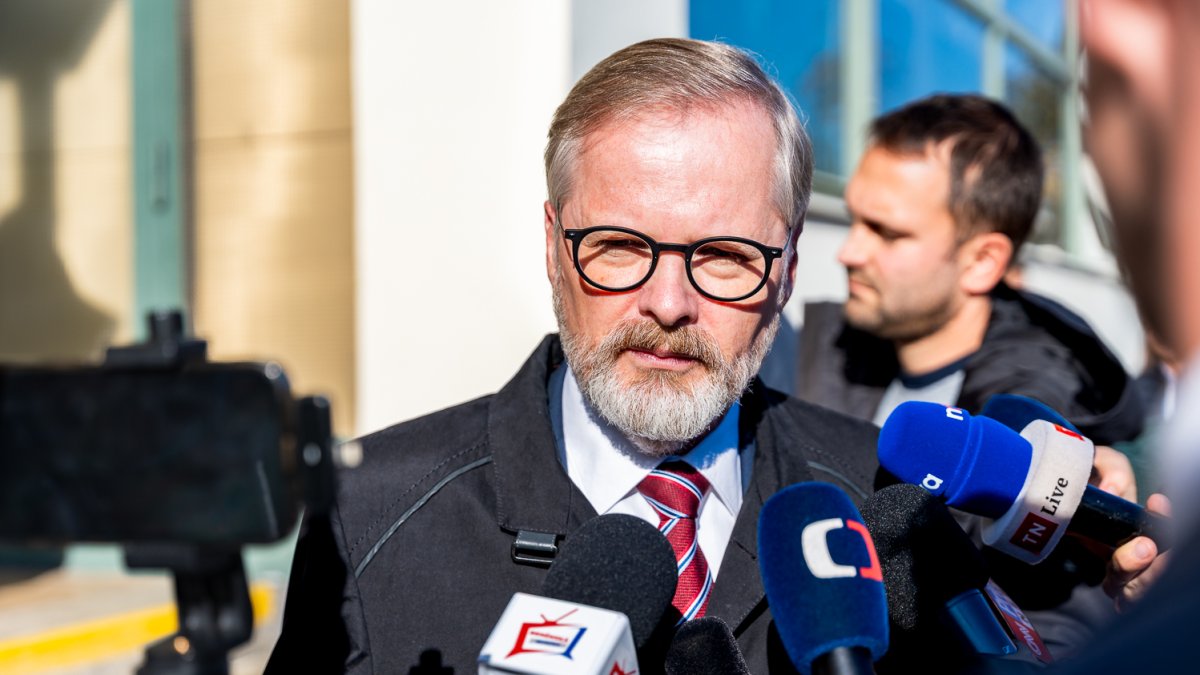 Petr Fiala v Brně odvolil ve sněmovních volbách. (3.10.2025)