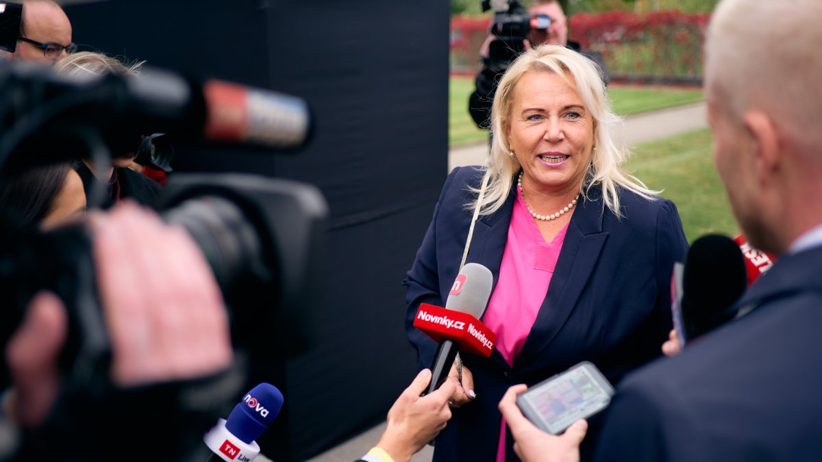 Politici hnutí ANO dorazili do volebního štábu. (4.10.2025)