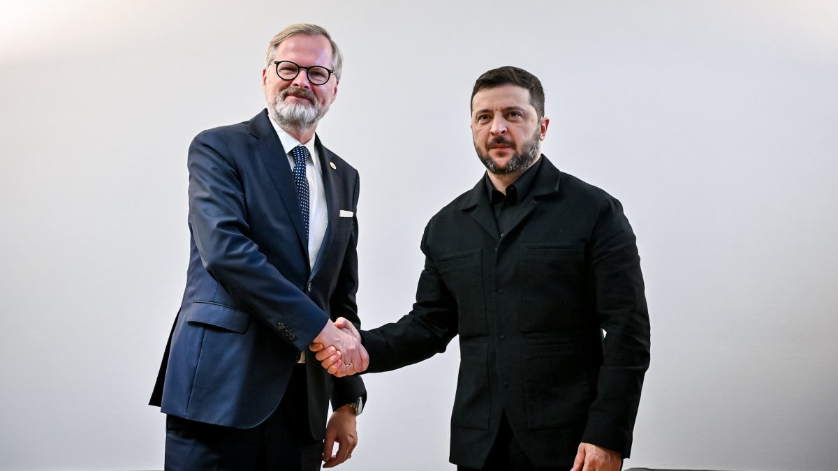 Petr Fiala ještě jednou jednal s Volodymyrem Zelenským. (23.10.2025)