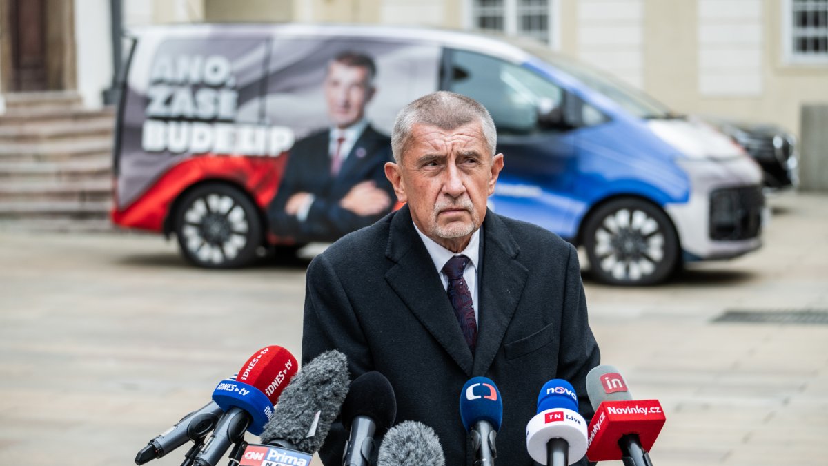 Andrej Babiš po setkání s prezidentem Petrem Pavlem (27.10.2025)