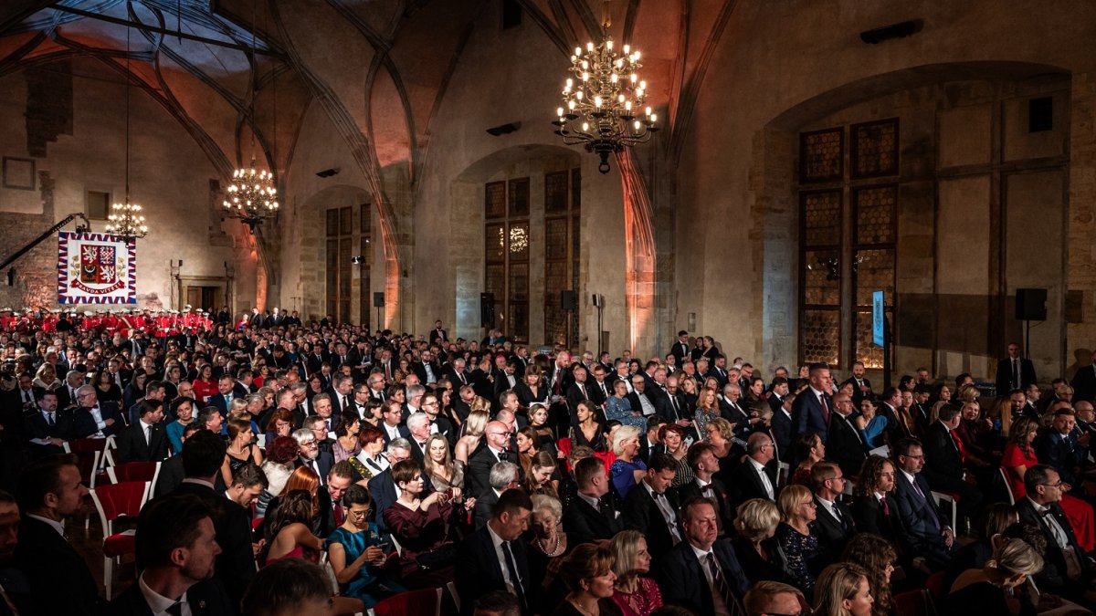 Předávání státních vyznamenání prezidentem Petrem Pavlem (28. října 2025)