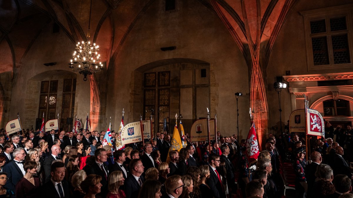 Předávání státních vyznamenání prezidentem Petrem Pavlem (28. října 2025)