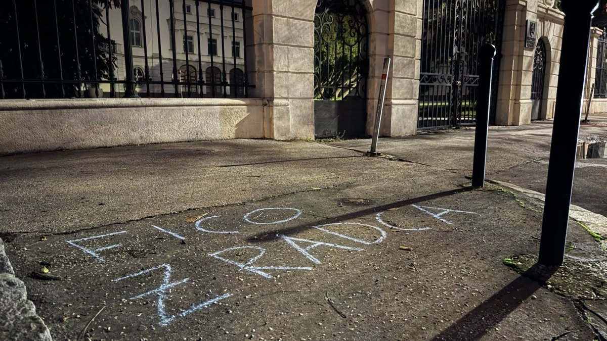 Křídové protesty v Bratislavě před oslavami 17. listopadu