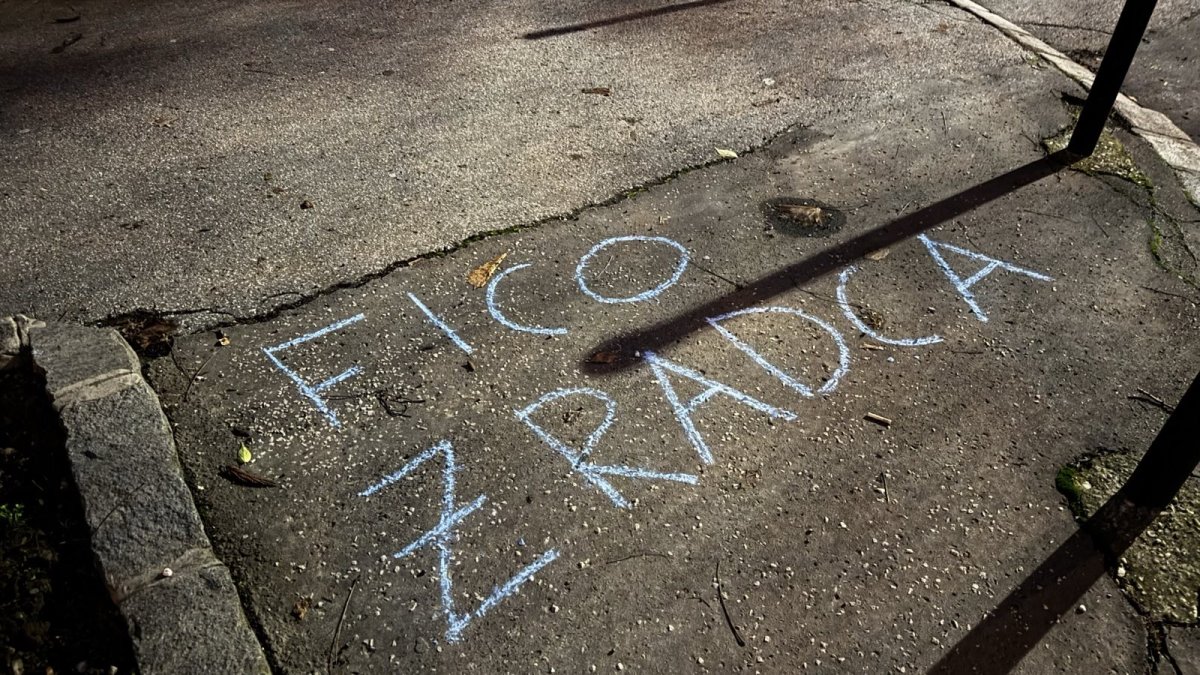 Křídové protesty v Bratislavě před oslavami 17. listopadu