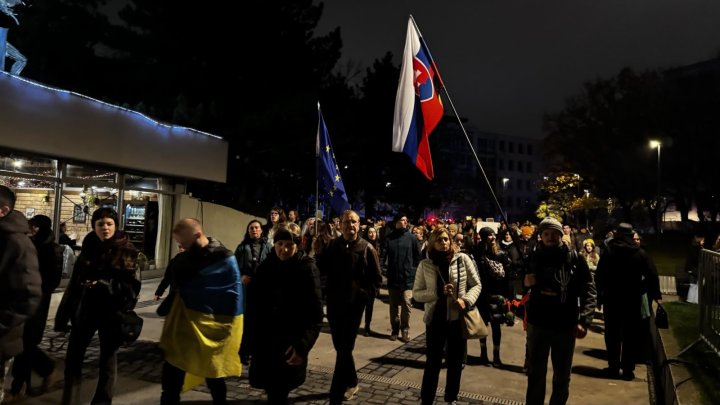 Křídové protesty v Bratislavě před oslavami 17. listopadu