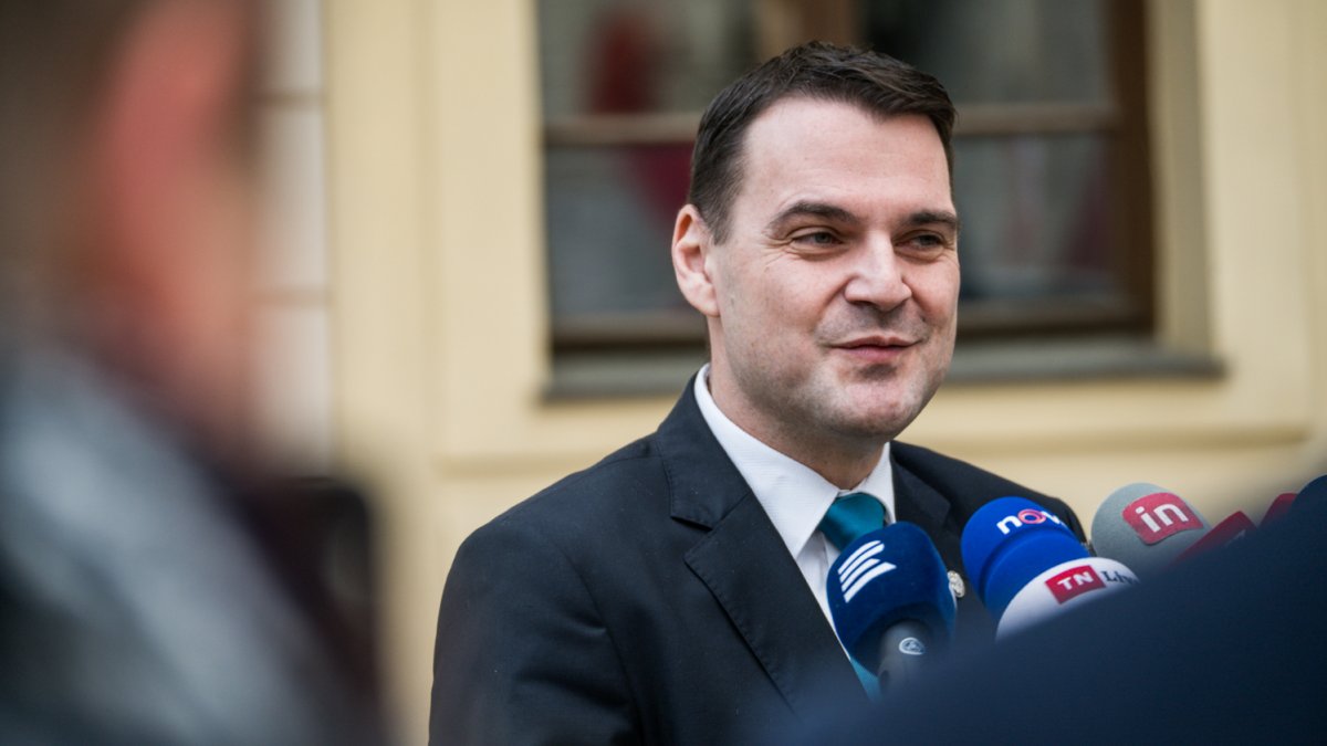 Petr Macinka dorazil na jednání s prezidentem na Pražský hrad. (20.11.2025)