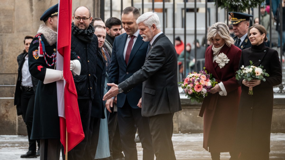 Do Prahy přijel polský prezident Karol Nawrocki. (24.11.2025)