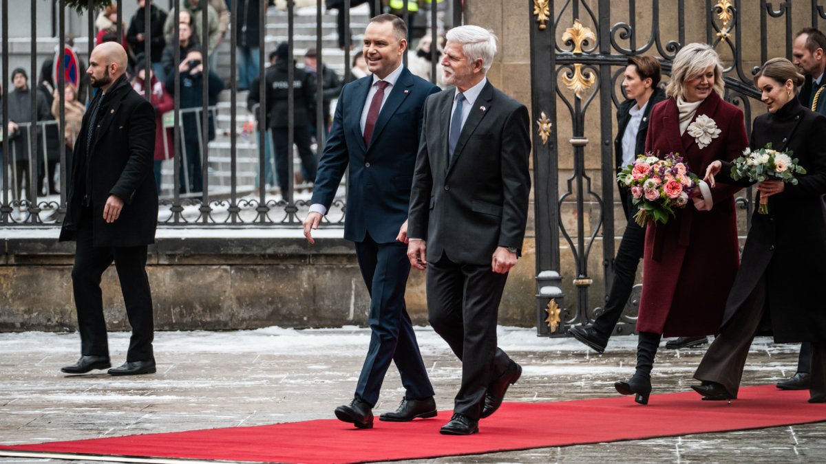 Do Prahy přijel polský prezident Karol Nawrocki. (24.11.2025)