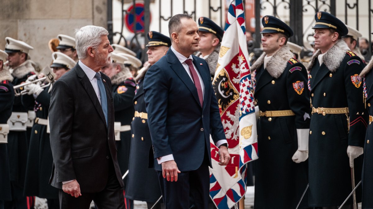 Do Prahy přijel polský prezident Karol Nawrocki. (24.11.2025)