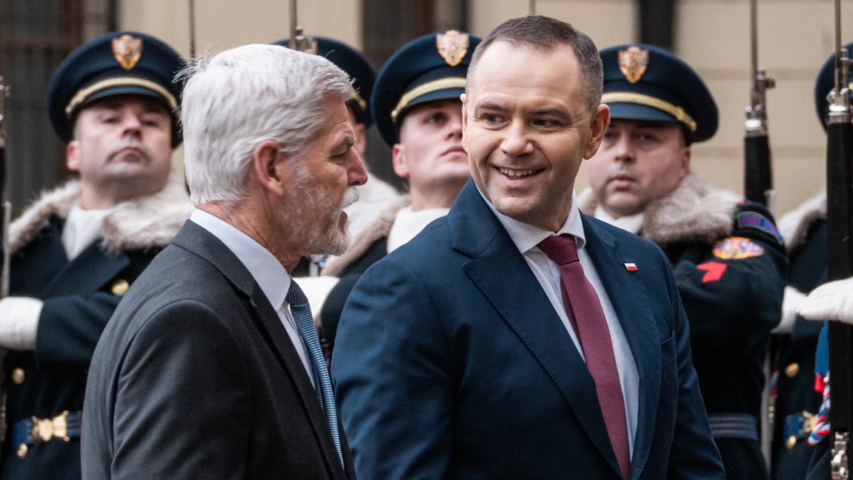 Do Prahy přijel polský prezident Karol Nawrocki. (24.11.2025)