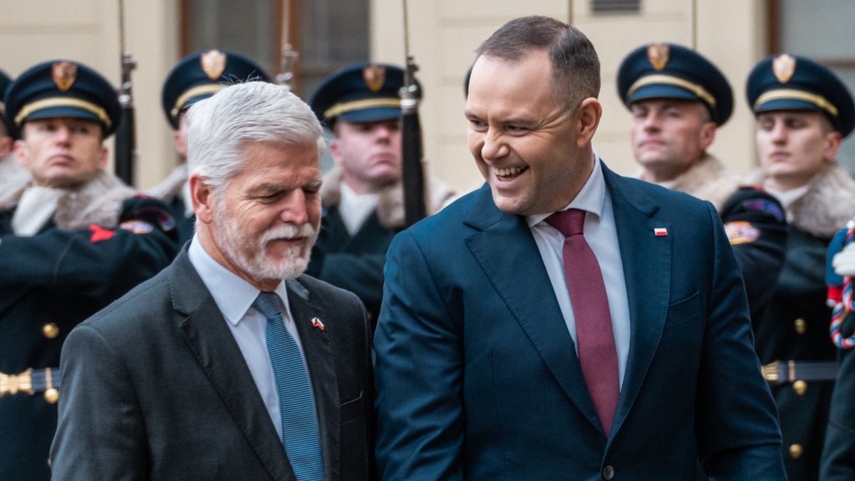 Do Prahy přijel polský prezident Karol Nawrocki. (24.11.2025)