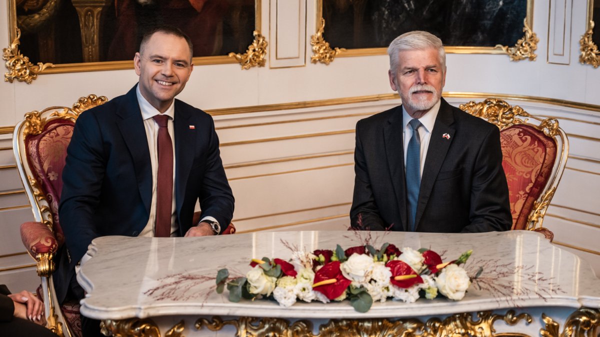 Do Prahy přijel polský prezident Karol Nawrocki. (24.11.2025)