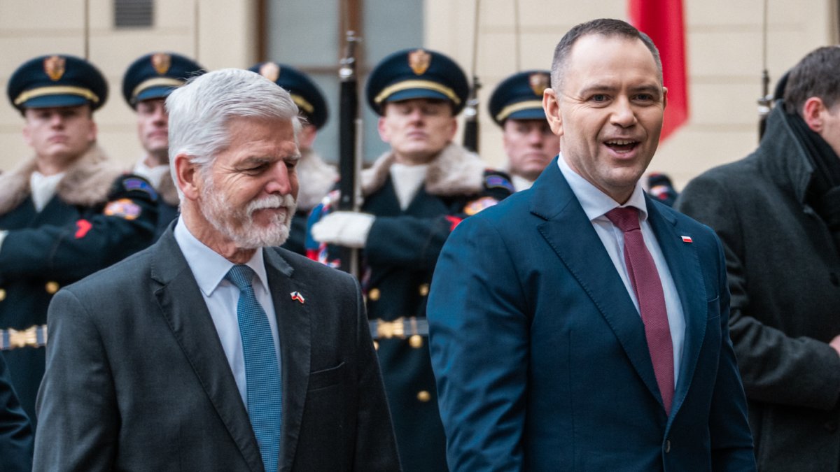 Do Prahy přijel polský prezident Karol Nawrocki. (24.11.2025)