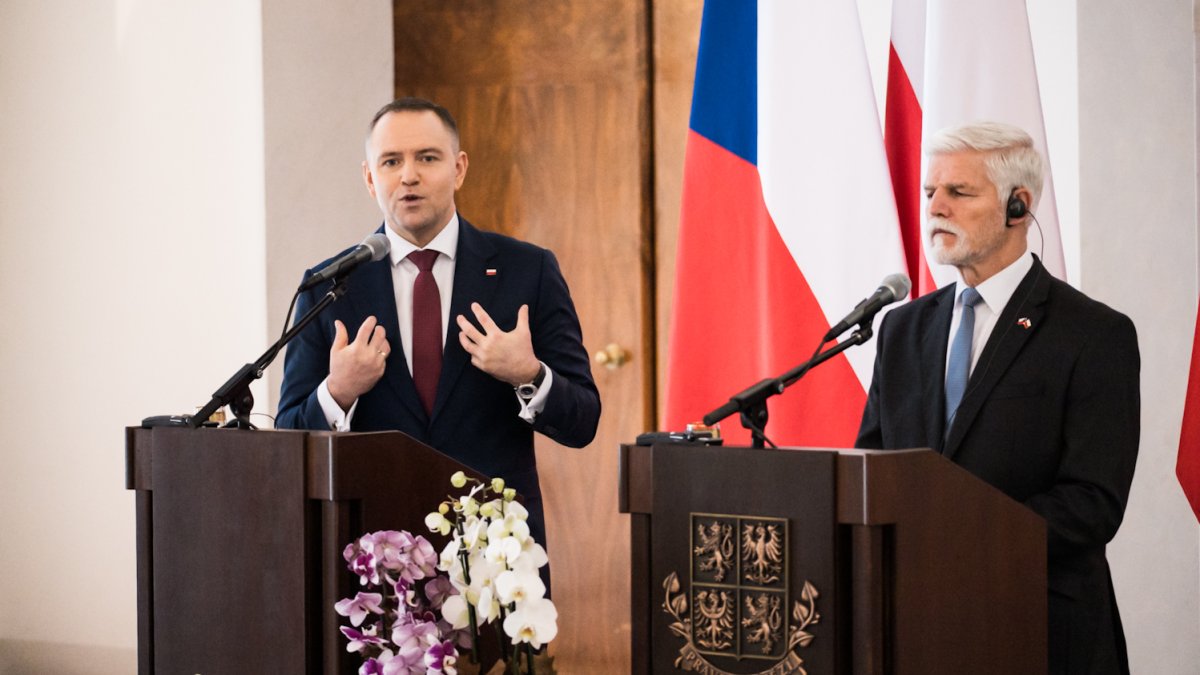 Do Prahy přijel polský prezident Karol Nawrocki. (24.11.2025)