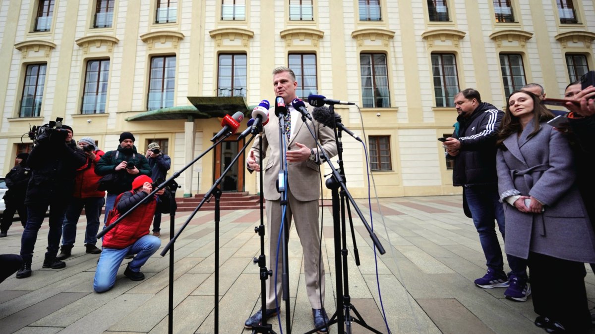 Filip Turek dorazil za prezidentem Petrem Pavlem. (22.12.2025)