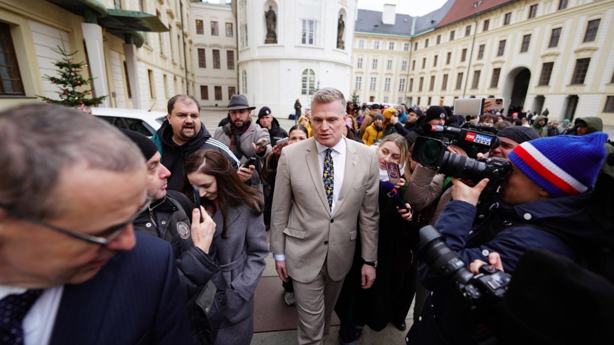 Filip Turek dorazil za prezidentem Petrem Pavlem. (22.12.2025)