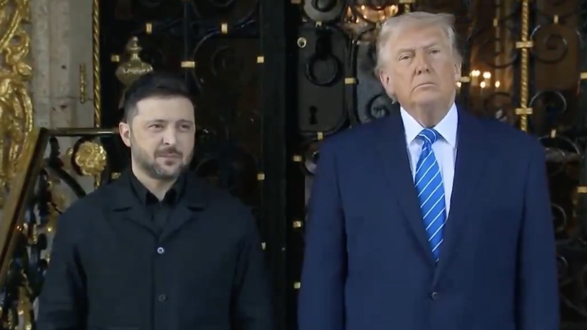 Donald Trump přijal Volodymyra Zelenského v rezidenci Mar-a-lago. (28.12.2025)