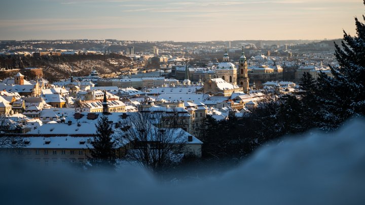 Zimní počasí v Praze