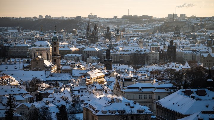 Zimní počasí v Praze