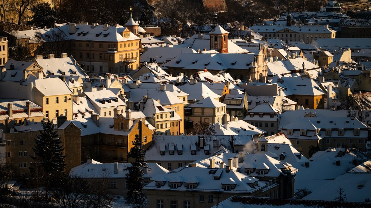 Zimní počasí v Praze