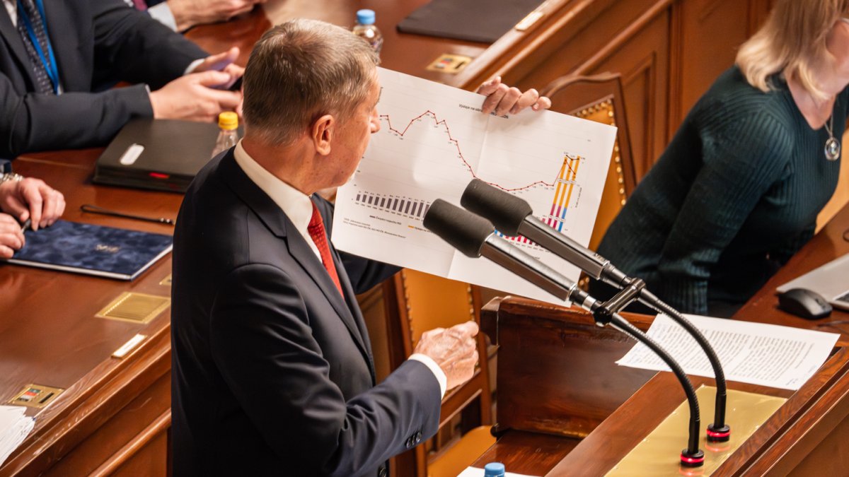Poslanecká sněmovna jedná o vyslovení nedůvěry vládě. (3.2.2026)