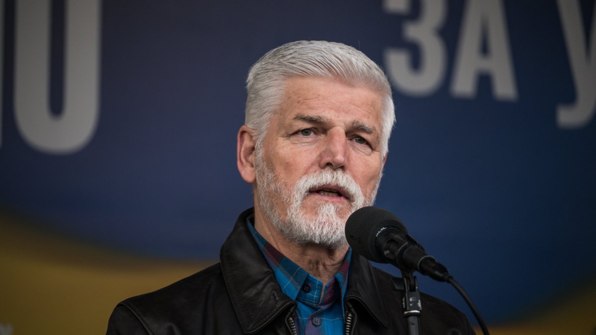 Na Staroměstském náměstí se koná demonstrace na podporu Ukrajiny. (21.2.2026)