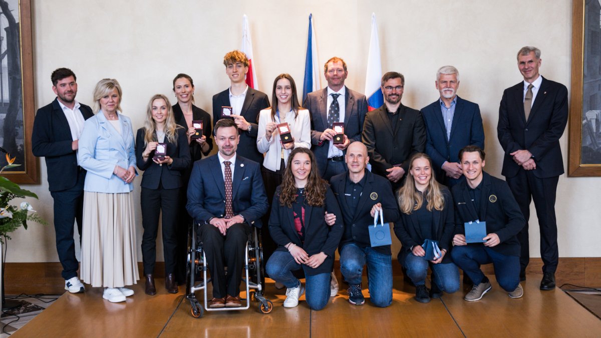 Petr Pavel přivítal olympioniky a paralympionky. (31.3.2026)