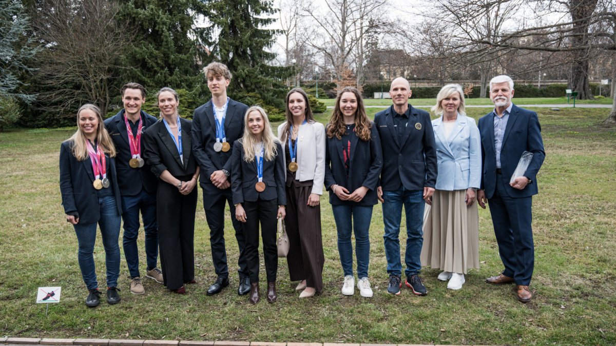 Petr Pavel přivítal olympioniky a paralympionky. (31.3.2026)