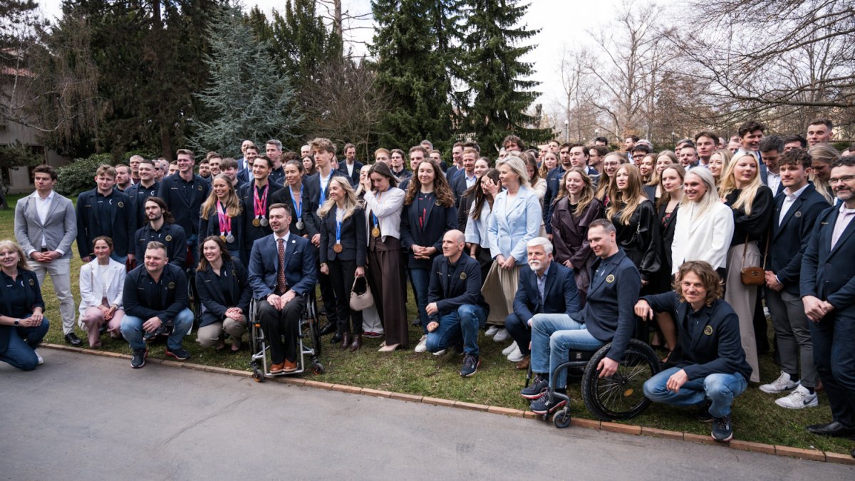Petr Pavel přivítal olympioniky a paralympionky. (31.3.2026)