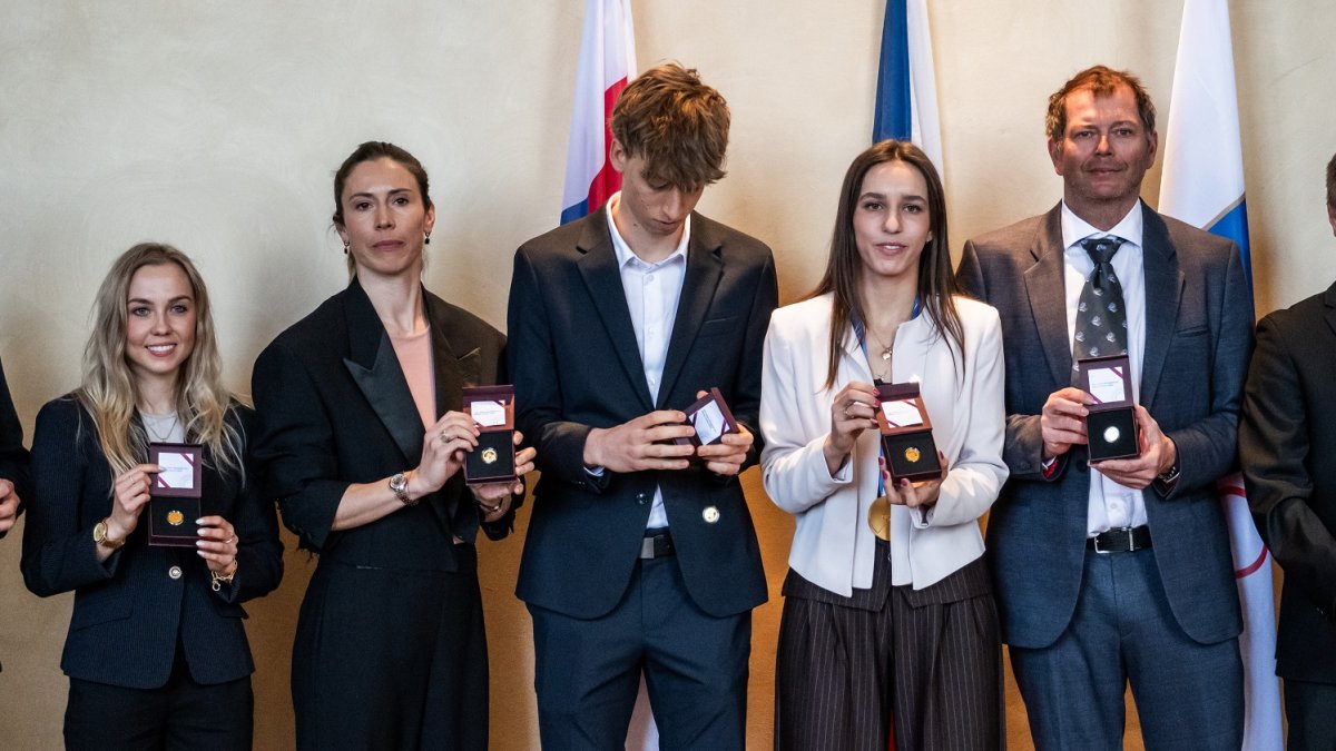 Petr Pavel přivítal olympioniky a paralympionky. (31.3.2026)