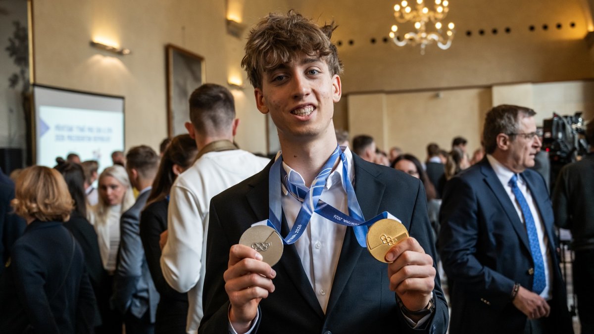 Petr Pavel přivítal olympioniky a paralympionky. (31.3.2026)
