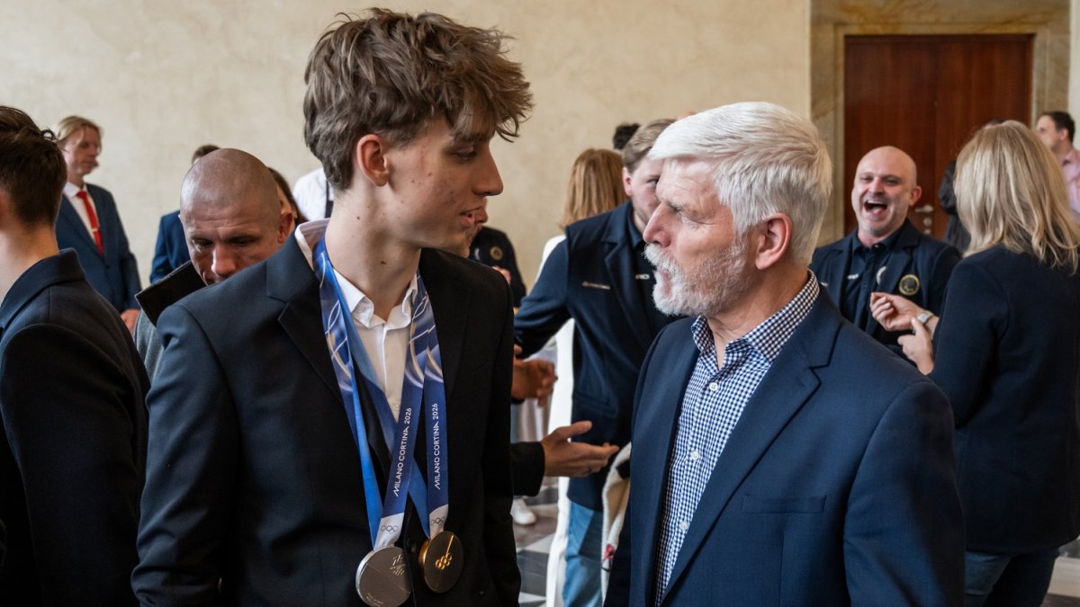 Petr Pavel přivítal olympioniky a paralympionky. (31.3.2026)