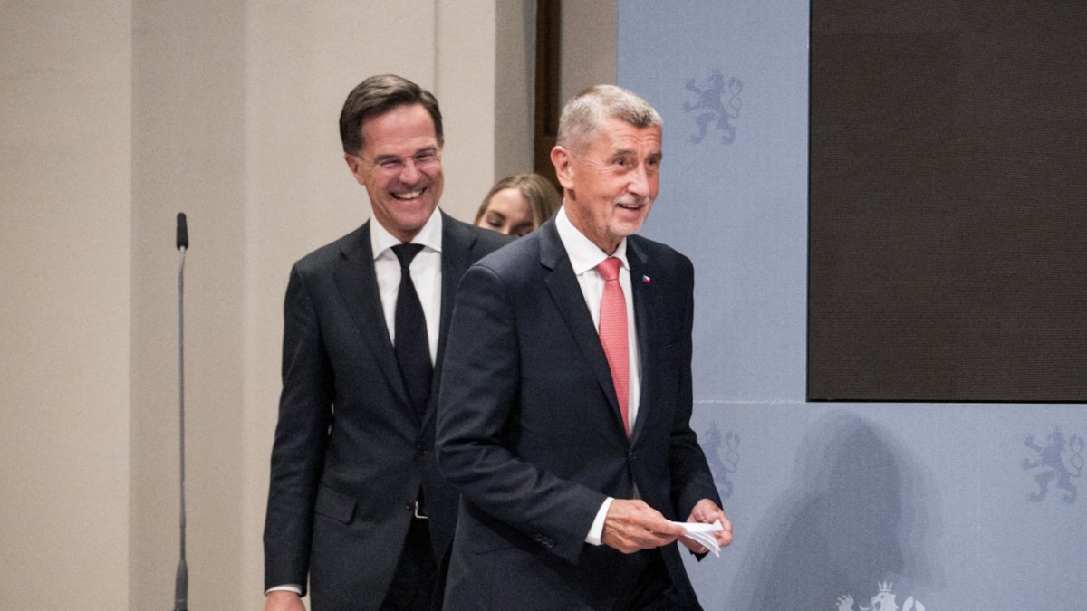 Mark Rutte a Andrej Babiš