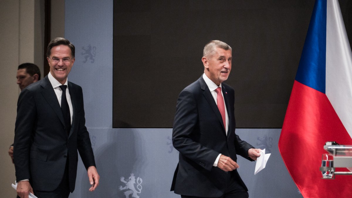 Mark Rutte a Andrej Babiš