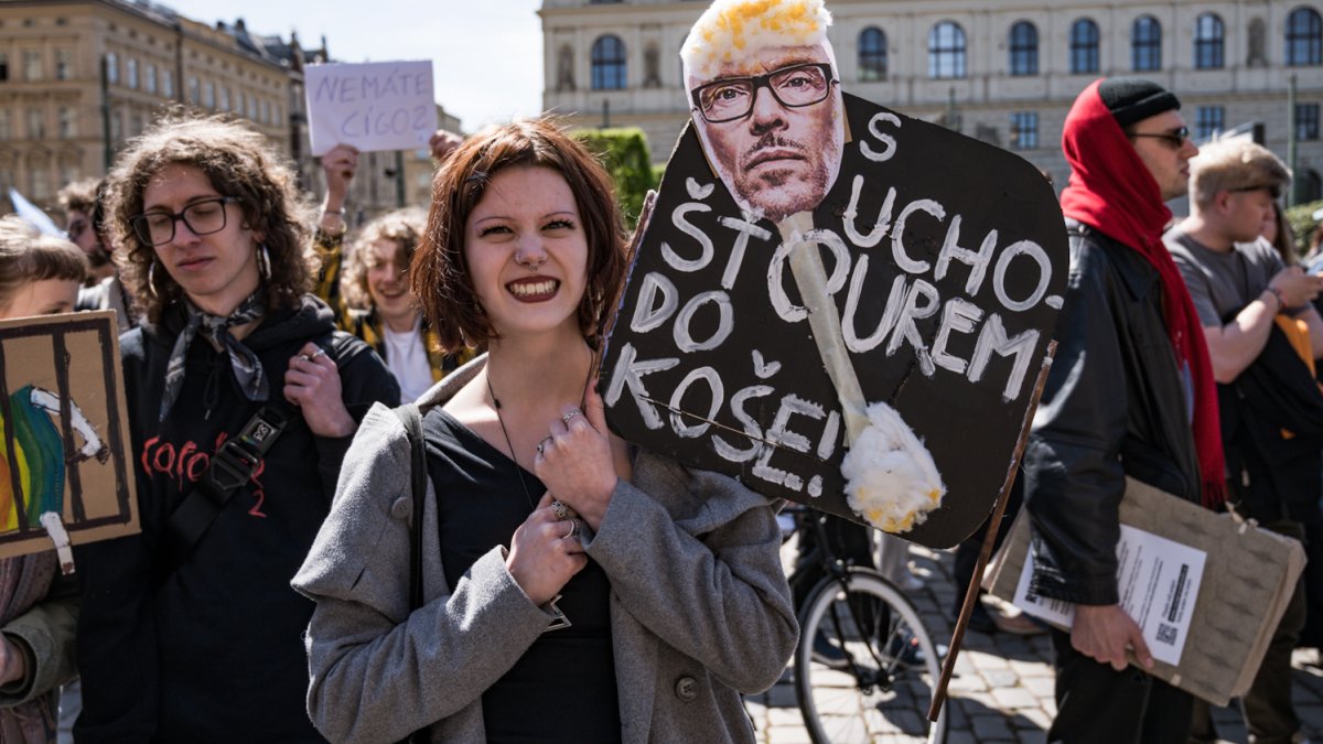 Demonstrace na podporu veřejnoprávních médií