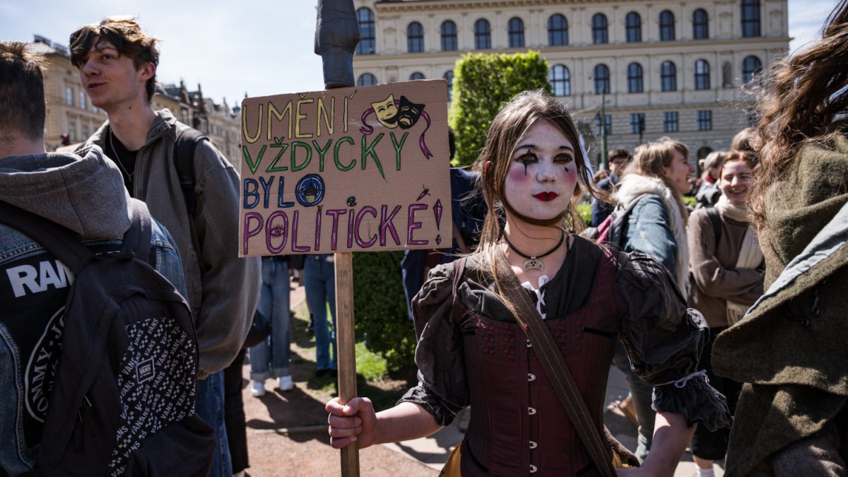 Demonstrace na podporu veřejnoprávních médií