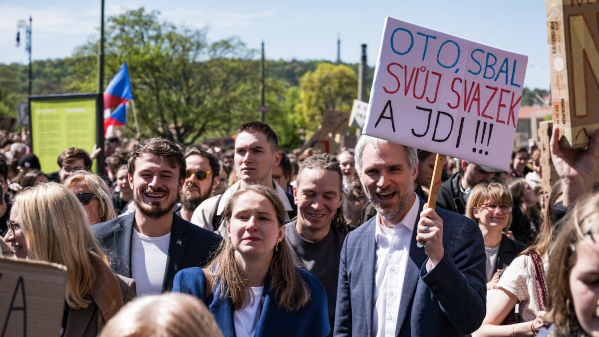 Demonstrace na podporu veřejnoprávních médií